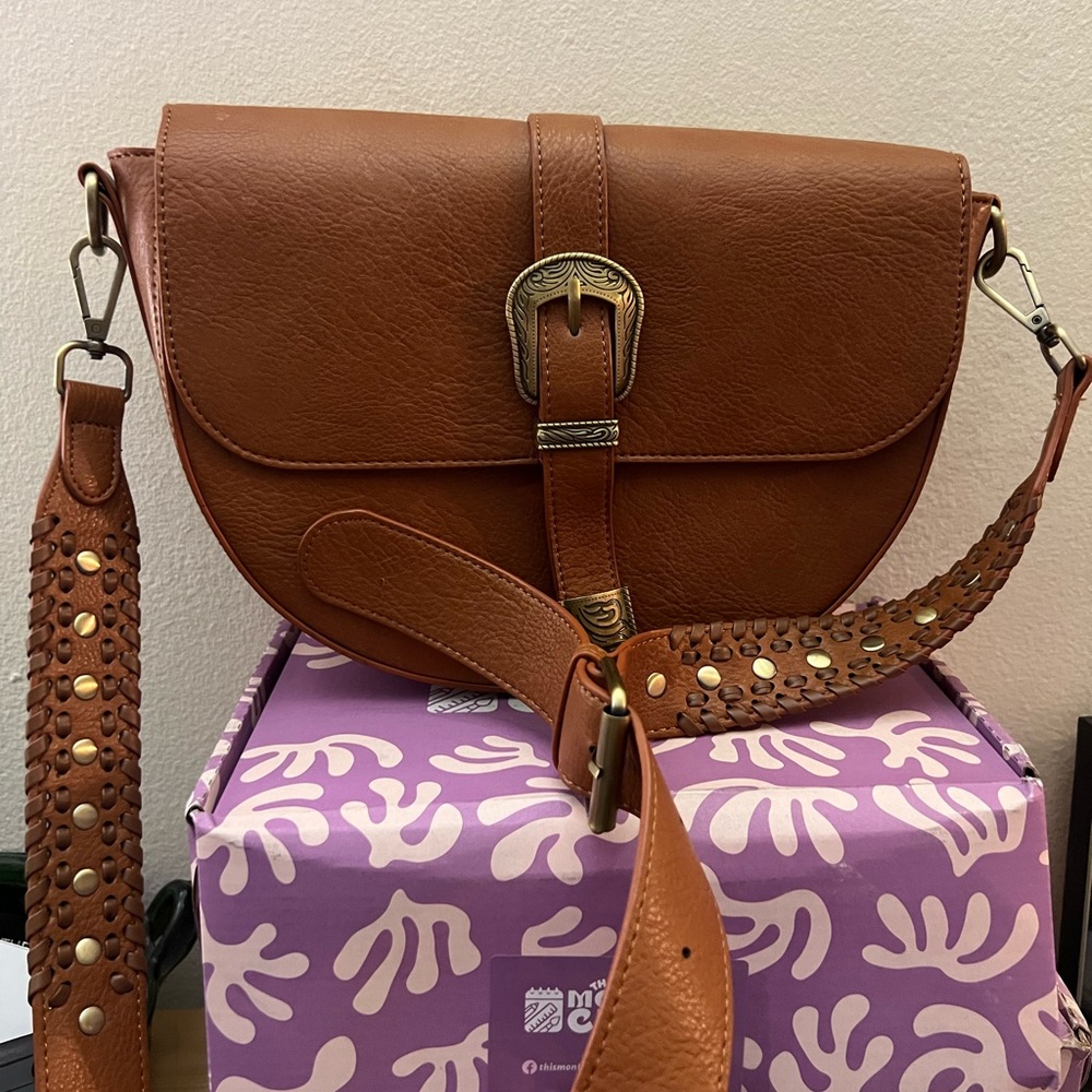 Brown Leather Crossbody Bag